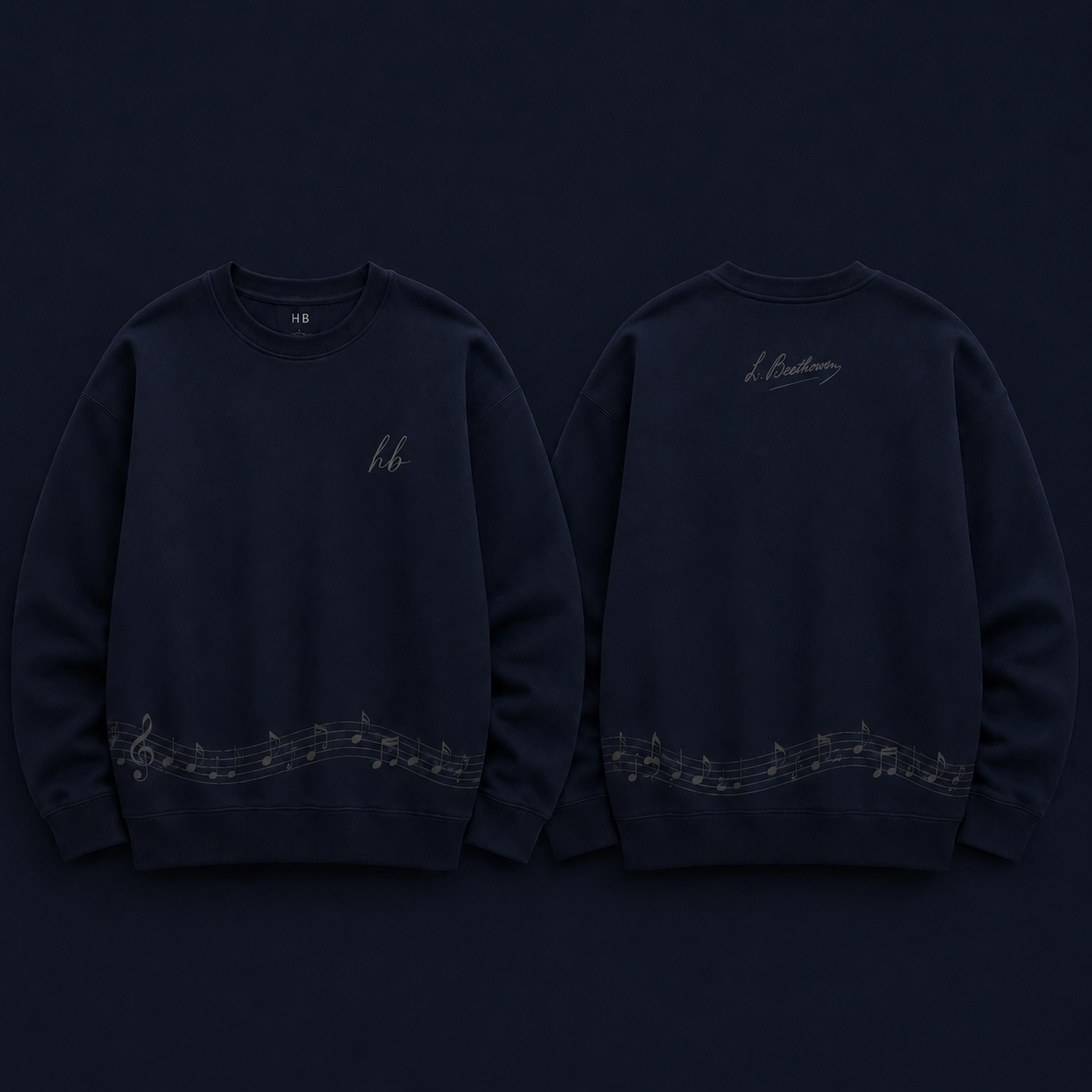 Beethoven Signature Navy Sweatshirt