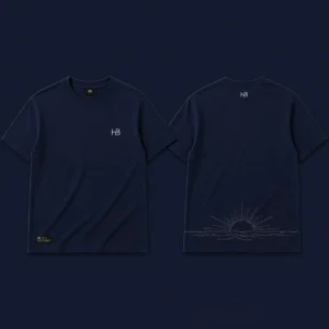 Navy Blue Printed T-Shirt