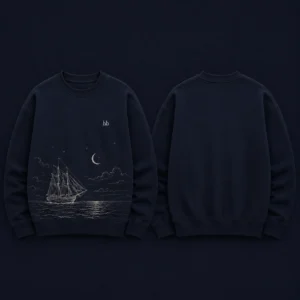Night Voyage Navy Sweatshirt