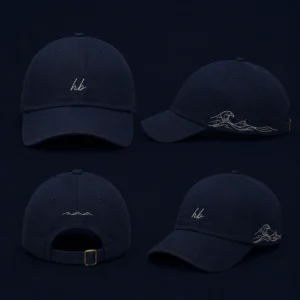 Ocean Wave Navy Cap